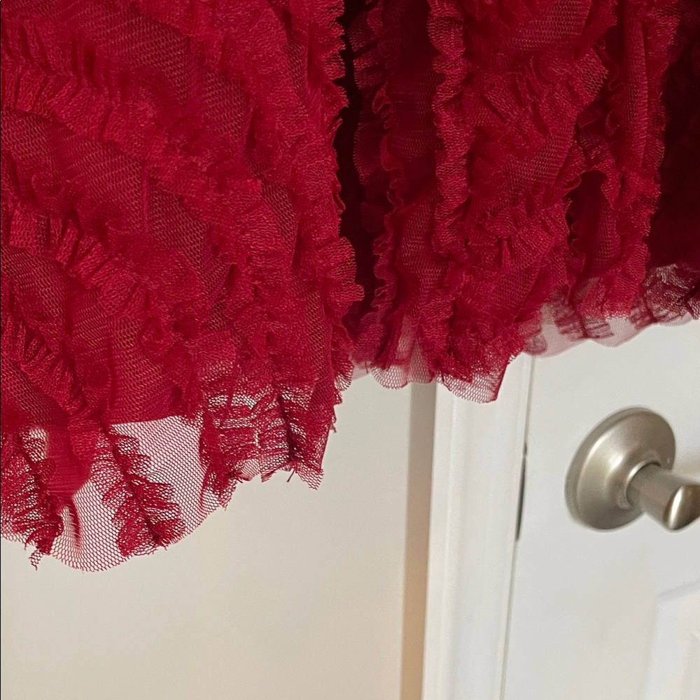 🧚‍♀️ BCBGMaxAzria Strapless Red Burgundy Dress - Picture 6 of 9